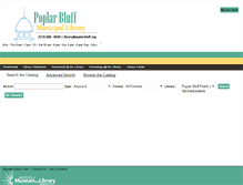Tablet Screenshot of catalog.poplarbluff.org